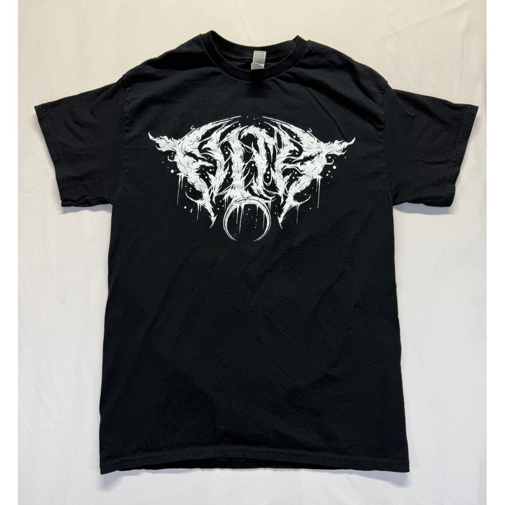 Gildan Heavy Cotton T Shirt Mens‎ Medium Black Graphic Print Gutter Gang Casual
